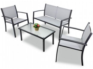 Набор мебели садовой: столик, лавочка, 2 кресла ANH0846