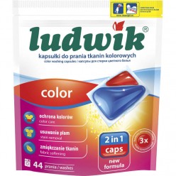 Капсулы для стирки цветных тканей COLOUR 2 in 1 caps "Ludwik", 44 шт