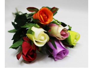 Цветок искусуственный Роза одиночная 55см