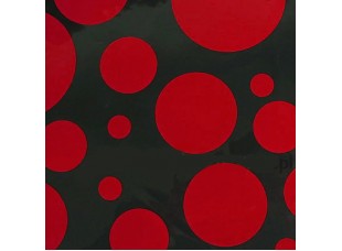 Фольга прозрачная с рисунком шарики красные M0024-01