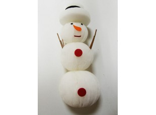 Снеговик текстильный с подсветкой LED 30 см К37786