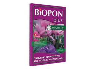Удобрение с витамином для цветущих растений в таблетках "Биопон", 20 шт 