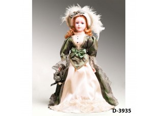 Кукла декоративная фарфоровая в ассортименте, 36 см.