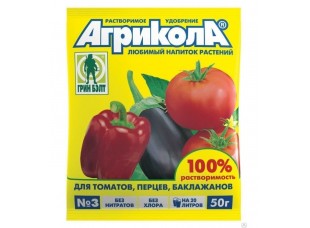 Универсальное комплексное удобрение "Агрикола" марки 3 (пак 50 гр  (томат, перец, баклажан ) 04-007